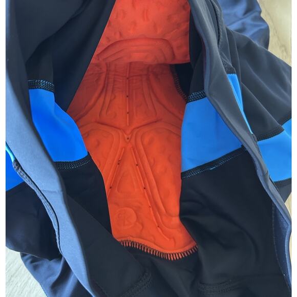 Women’s Padded Cycling Shorts XL Bicycle Riding Racing Black Blue Souke Sport - Picture 6 of 9